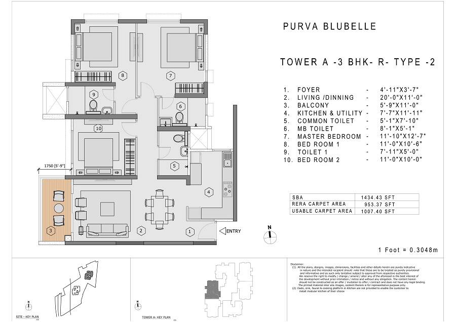 Purva Blubelle Floor Plan