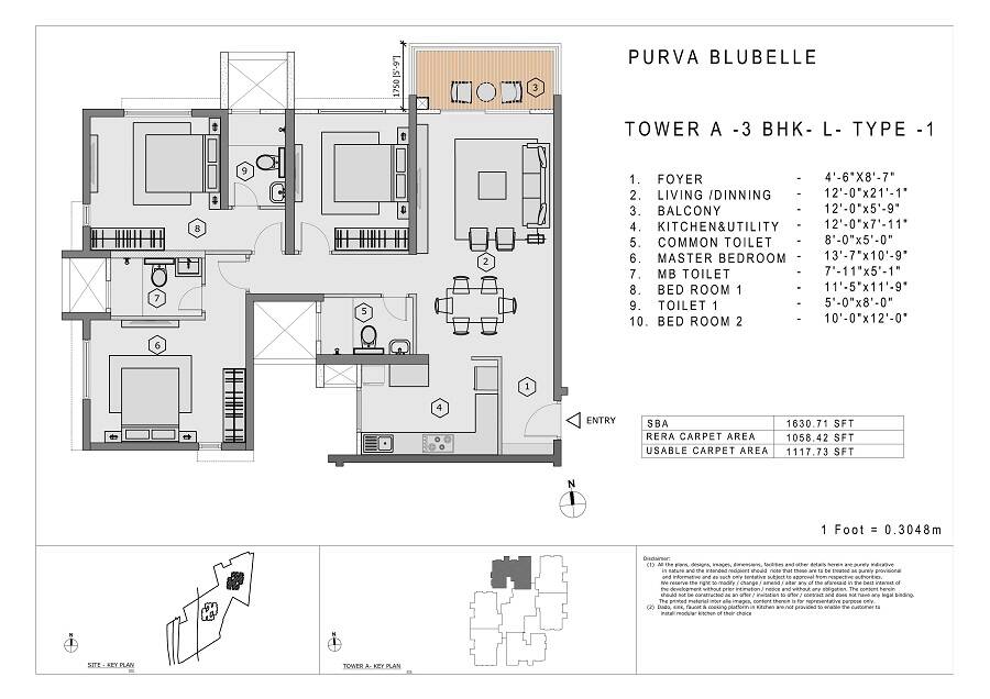 Purva Blubelle Floor Plan